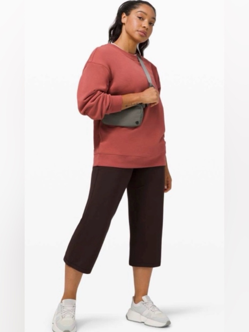 Lululemon Perfectly Oversized Crew Sweatshirt - Soft Cranberry Dusty Rose